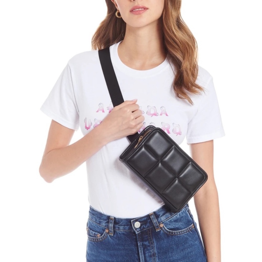 Amanda Uprichard Crossbody Belt Bag, Vegan Leather, Quilted